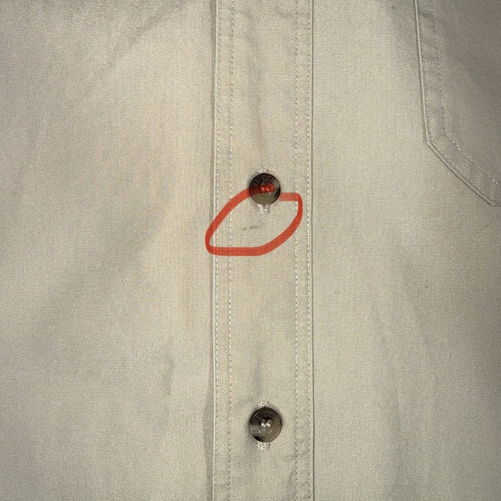 Vtg 90s C.C. Filson Co. Padded Hunting Shooting Shirt Orange Khaki Gorp Sz XXXL - Picture 14 of 16